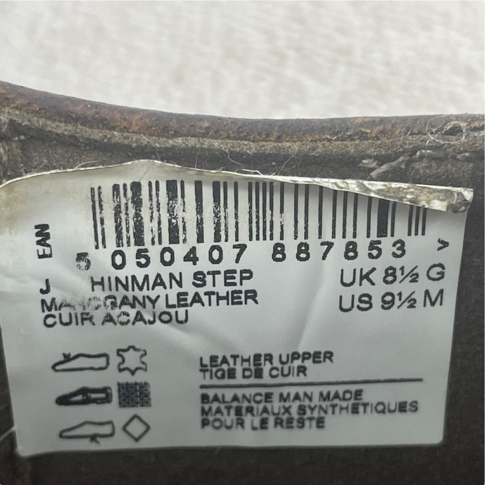Clarks Mens J Hinman Step Slip-On Shoes Brown Leather Stretch Cushioned 9.5M - Picture 9 of 9